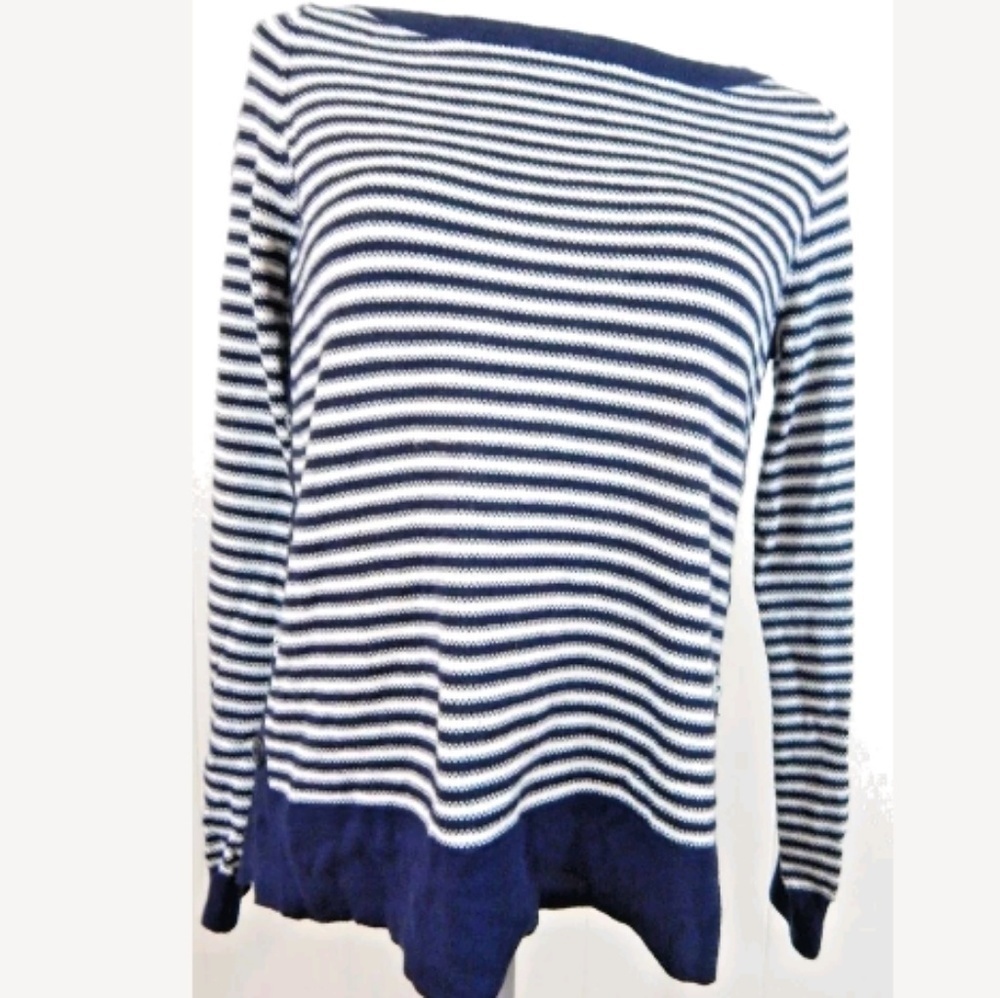 Rosie Neira Anthro Shallop Striped Sweater
